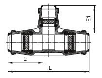 HAWLE T-Stueck Iso K 6530m.3 PE-Steckm.32 mm   – 5006158