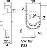 OBO Bügelschelle 2056 28-34mm Stahl tauchfeu erverzinkt  – 1186729