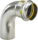 VIEGA Viega Bogen 90 Grad SC Sanpress Inox G 0216.1 für Gas in 15mm Edelstahl   – 486 051