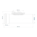 POLOPLAST PO Reinigungsrohr POLO-EHP Control DN 250, weiß  – 06594
