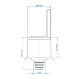 POLOPLAST PO Kondensatablauf POLO-KAL DN 40 / 1/2"   – 02357