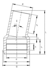 ALIAXIS Frialen E-Schweißwinkel WS11 11° da110mm MuffexPE-Stutzen SDR11 ÖVGW Wasser PN16   – 616139