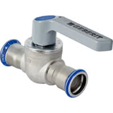 GEBERIT GE Mapress Kugelhahn mit Hebel Edelstahl d15mm   – 94952