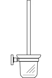 IDEAL-STANDARD Id.St. IOM Toilettenbürstengarnitur wandhängend, chrom/Glas  – A9119AA