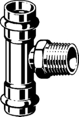 VIEGA Viega T-Stück mit SC Sanpress Inox 2317.1 in 54mm x R1 x 54mm Edelstahl   – 446 031