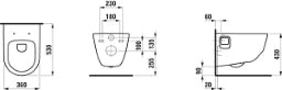 LAUFEN Laufen Pro Wand-Tiefspül-WC 82096.4   – H8209644000001