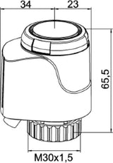 TA TA Thermischer Stellantrieb EMO T 24 V, stromlos geschlossen (NC) 2m  – 1843-01.500