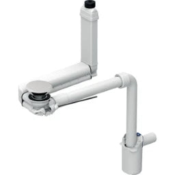 GEBERIT GE ONE WT- Raumspar-Anschluss Clou mit Hebel, Siphon d40 u. Keramikabd.  – 152.061.01.1
