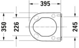 DURAVIT Duravit Starck 3 WC-Sitzring Vital mit Winkelpuffern, Scharniere edelstahl  – 0062610000