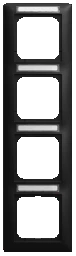 BUSCH-JAEGER Abdeckrahmen 4-fach mit Sichtfenster sen krecht Busch-balance® SI  – 2CKA001754A4944