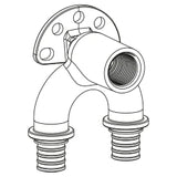 REHAU REHAU Doppelwandwinkel RAUTITAN RX+ 16/16 - Rp 1/2 lang   – 14562701001