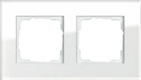 GIRA Rahmen 2fach Esprit Glas weiß   – 021212