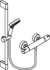 HANSGROHE HG Brausenkombi Crometta Vario/ Ecostat 1001 CL/Unica 650mm weiß/chrom  – 27812400