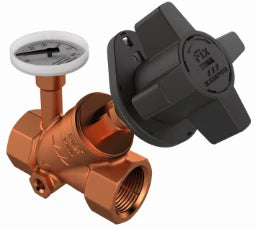 KEMPER KEMPER MULTI-FIX-PLUS Regulierventil manuell, m. Entlst., m. Therm., IG, DN15  – 1510601500