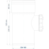 POLOPLAST PO Reinigungsrohr POLO-KAL XS DN 160  – 102346