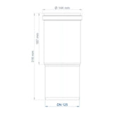 POLOPLAST PO Langmuffe POLO-KAL NG DN 125   – 02335