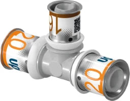 UPONOR Uponor S-Press PLUS T-Stück reduziert PPSU 20-25-20   – 1039952