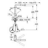 GROHE Grohe Minta EH-Spültischbatterie mit ausziehb.Brause, chrom  – 30 274 000
