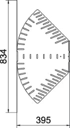 OBO Bogen, winkelverstellbar horizontal 60x4 00 Stahl bandverzinkt  – 6037108
