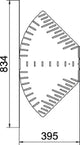 OBO Bogen, winkelverstellbar horizontal 60x4 00 Stahl bandverzinkt  – 6037108