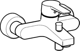 HANSA Hansa Twen Wand-Wannenf.u.Brausemischer Vollhebel, A162 chrom   – 4024  218 3 00 61