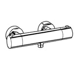 KLUDI Kludi Objekta Thermostat Brausebatterie 1/2" chrom  – 352000538