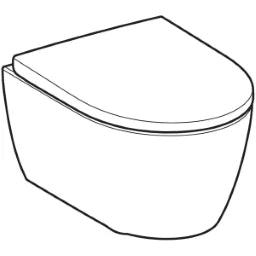 GEBERIT SANITAER Geberit iCon Set WWC-T Turboflush vkA verkuerzte Ausladung, mit WC-Sitz  – 503048001