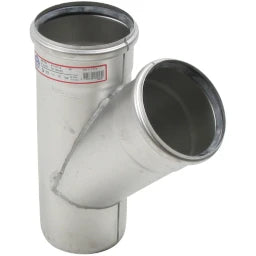 BLUECHER BLÜCHER EuroPipe Abzweiger 45 Grad für liegende Leitung, 1.4301, 75x75mm   – 838.075.075