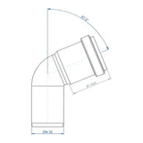 POLOPLAST PO Bogen POLO-KAL NG DN 32/67Grad   – 02103