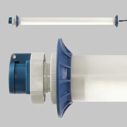 SONLUX Schutzrohrleuchte Basic,230V,1 LED-Panel 5m Zul.inkl.Netzstecker,1 Steckd.4.000K  – 68E10100-0062