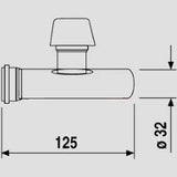 EISENBERG ABU-Plast Sifonrohr verchromt mit Rohrbe  – 03.090.00..0000