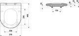 LAUFEN Laufen Pro WC-Sitz slim mit Deckel abnehmbar, Absenkautomatik  – H8989660000001