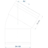 POLOPLAST PO Bogen POLO-KAL 3S DN 125/30Grad  – 102561