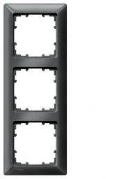 SIEMENS Rahmen 3fach DELTA line, carbonmetallic   – 5TG25536