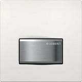 GEBERIT GE Urinalsteuerung Typ50 Handausloesung pneumatisch, eckig, weiss, KS   – 116.016.11.5