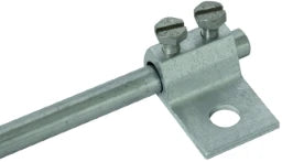 DEHN Klemmschuh Al m. Bohrung D 10,5mm f. Rd 7-10mm   – 347205