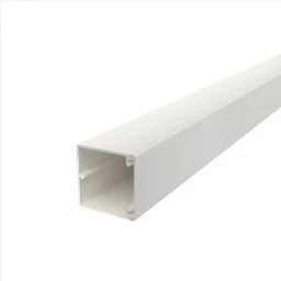 OBO Wand- und Deckenkanal mit Bodenlochung 6 0x60x2000 Polyvinylchlorid reinweiß RAL  – 6191193