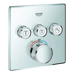 GROHE Grohe Thermostat Grohtherm SmartControl 29126 eckig FMS 3 Absperrventile chrom   – 29 126 000
