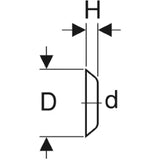 GEBERIT GE Rosette d 40mm 854187   – 854.187.11.1