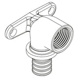 REHAU REHAU Wandwinkel RAUTITAN RX+ 16 - Rp 1/2 kurz   – 14563581001