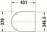 DURAVIT Duravit Starck 3 WC-Sitz mit Absenkaut. Scharnier Edelstahl, weiß   – 0063890000