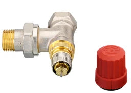 DANFOSS Danfoss Ventilgehäuse RA-N 15 R 1/2, Eck, matt vernickelt   – 013G0033