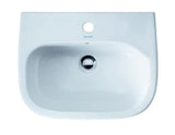 DURAVIT Duravit D-Code Waschtisch 550x430mm m.Überlauf, m.Hahnlochbank, weiß   – 23105500002