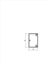 OBO Wand- und Deckenkanal mit Bodenlochung 4 0x60x2000 Polyvinylchlorid reinweiß RAL  – 6191134