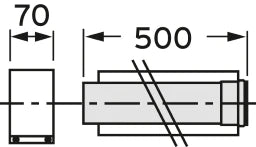 VAILLANT Vaillant Verlaengerung konz.0.5m Nr.303202  – 303202