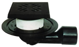 HUTTERER & LECHNER HL81G Balk.- u. Terr.abl. DN50/75 drehb. m. frosts. GK. 150x150mm/137x137mm Guss   – HL81G