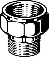 VIEGA Viega Verschraubung 3335 flachdichtend in R1/2 x G3/4 Rotguss  – 320 232