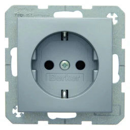 BERKER Steckdose SCHUKO B.7 alu, matt   – 47431404