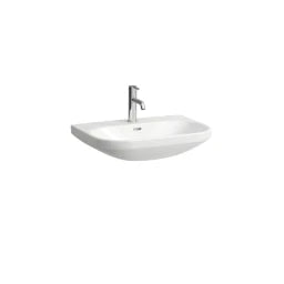 LAUFEN Laufen Lua Waschtisch rund 81108.6 650x460 1HL mÜL weiß  – H8110860001041