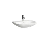 LAUFEN Laufen Lua Waschtisch rund 81108.6 650x460 1HL mÜL weiß  – H8110860001041